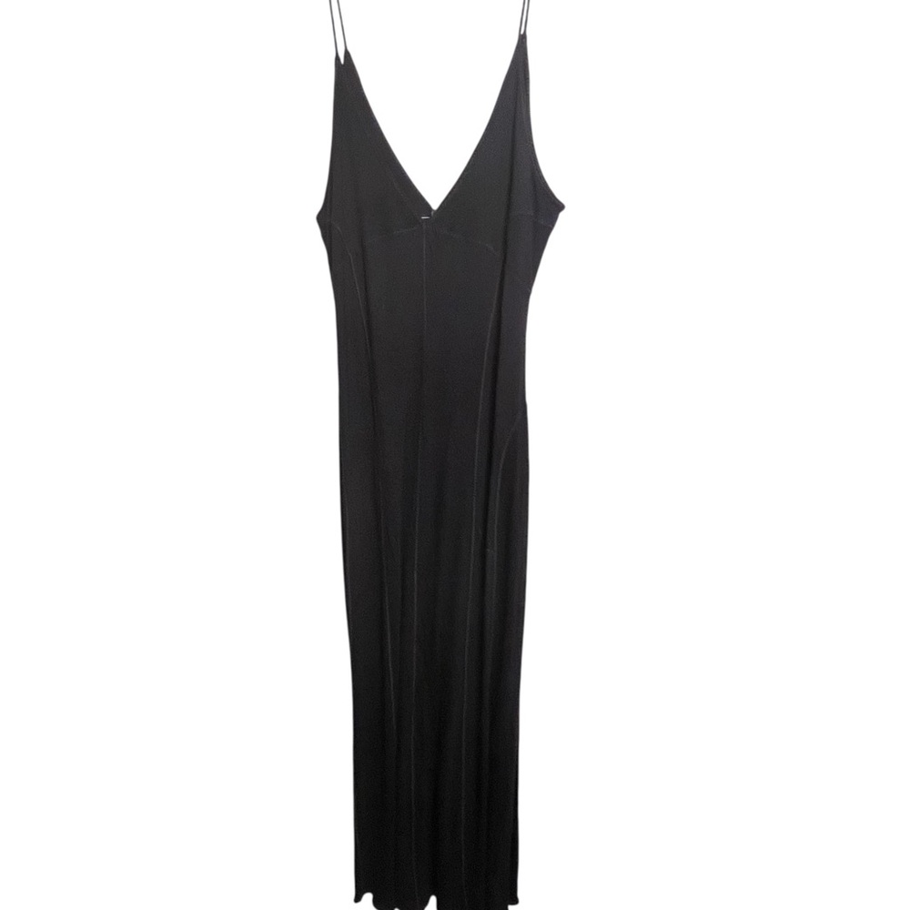 GAP size large black sleeveless maxi dress great lines very flattering NWOT